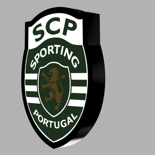 scp sportivo club de Portogallo logo luce lampada guidato futebol calcio sportscp nameled Luminaria fiume ria 3d print model - Mito3D