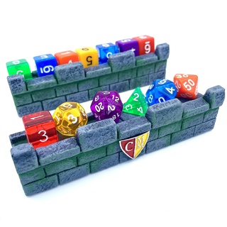 scrabble style dice tray walls board dragon games terrain tower boardgames roll tabletop d20 dicetower d6 3d print model - Mito3D