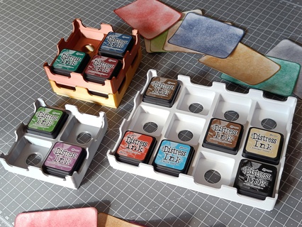 scrapbooking organizador mini angustia tinta artesanía chatarra bricolaje diy herramienta esquina 3d print model - Mito3D
