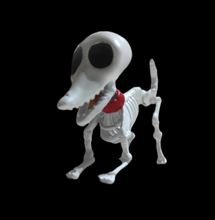 scarti cadavere sposa tim burton gadget timburello cagnolino Halloween 3d print model - Mito3D