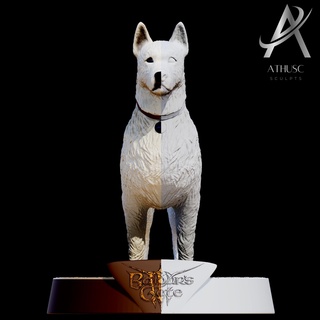 rasguño Baldur portón 3 perro Arte baldur 39 s bg3 mascota lindo hermoso animal juguete modelo Cocada 3d print model - Mito3D