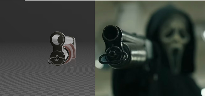 urlare 6 fantasma viso fucile caccia arte faccia cosplay costume puntello replica 3d print model - Mito3D