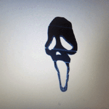 scream text flip art movie horror halloween spooky ghost face 3d print model - Mito3D
