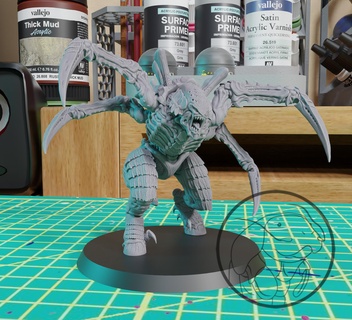 çığlık zorba oyun 40 zalim mafsallı savaş katil çekiç oyuncak Sanat Uzay böcek 3d print model - Mito3D