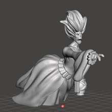 hurlant banshee miniature figure fantaisie Jeux dnd 3d print model - Mito3D