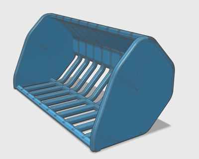 screen bucket wheel loader model making 3d print model - Mito3D