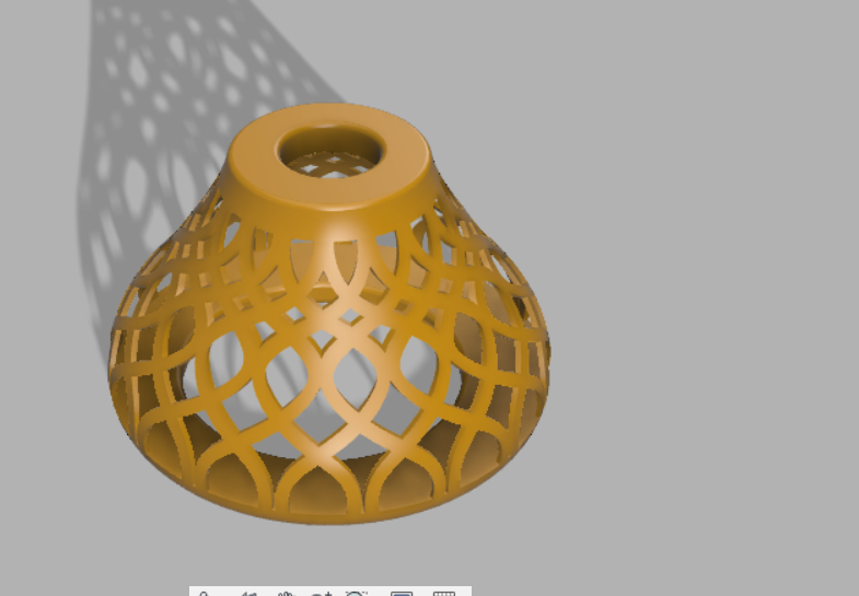 screen lampshade design Home lamp light art 3D print model - Mito3D