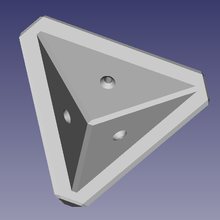 screw-in wedge tool corner carpentry wood case framework border protection 3d print model - Mito3D