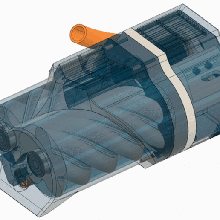 Schrauben-Kompressor - rev b verschiedene diy 3d print model - Mito3D