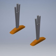 Schraube Tauchen Handschuh Stand Handschuhe Trocknen 3d print model - Mito3D