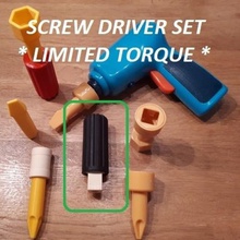 screw driver set - limited torque tool battat toy screwdriver 3d print model - Mito3D