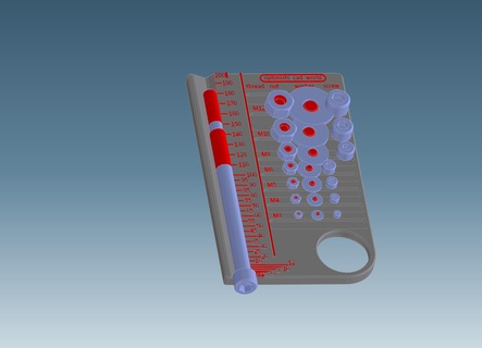vite valutare attrezzo madre rondella utile 3d print model - Mito3D