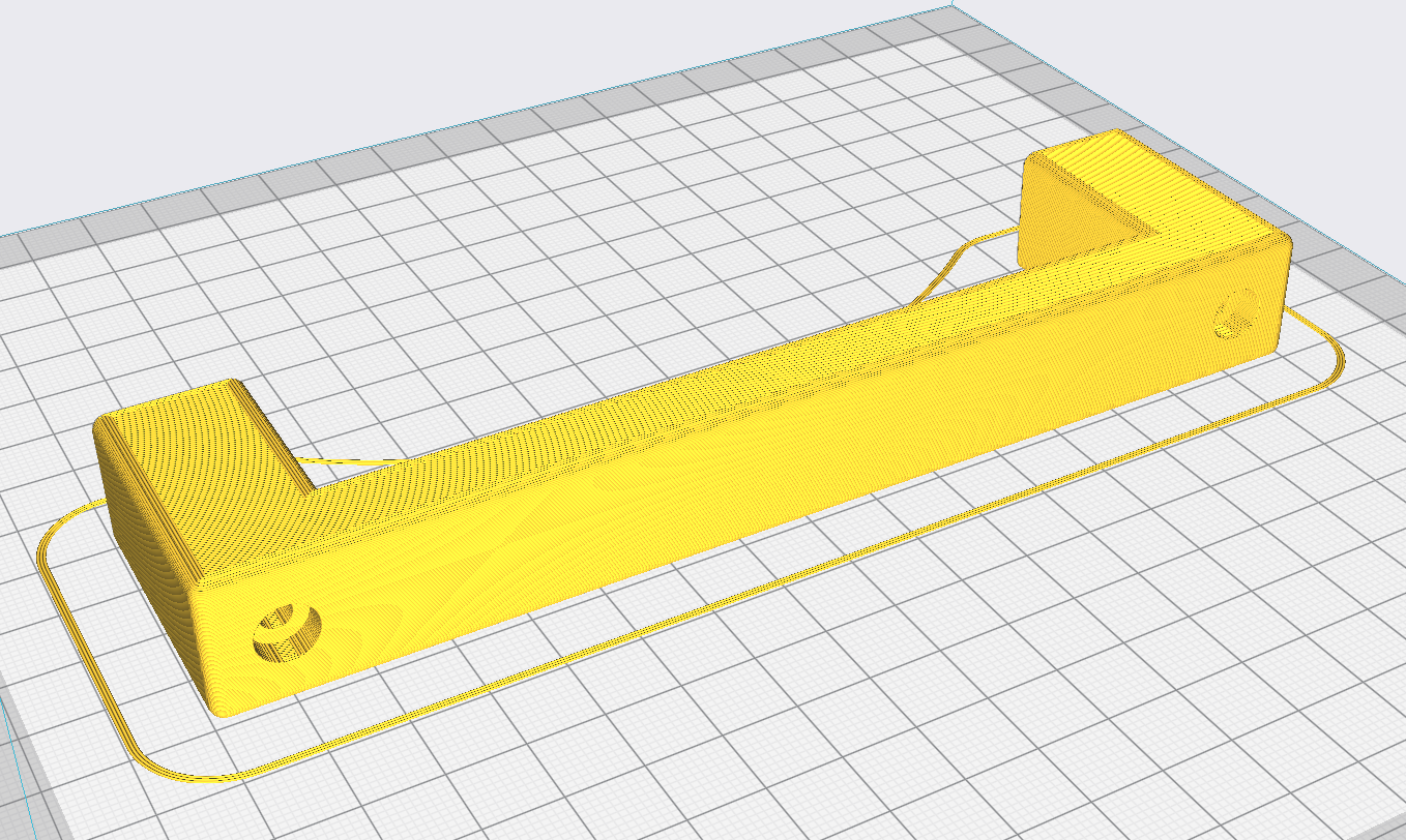 screw handle bracket cabinet door box 3D print model - Mito3D