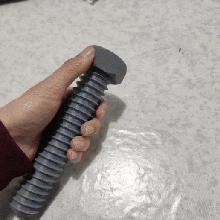 screw nut pencil case gadget eraser lead school office pen bolt hex design trapez 3d print model - Mito3D