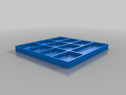 screw tray customized tool holders boxes box containers organization storage 3d print model - Mito3D