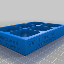 screw tray box spectrumschool customized tool_holders_boxes 3d print model - Mito3D