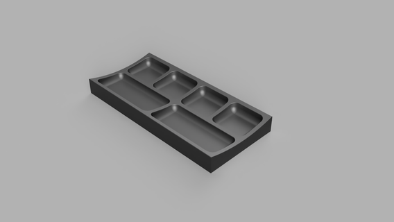 screw tray compartments srew scew screwdriver 3d print model - Mito3D