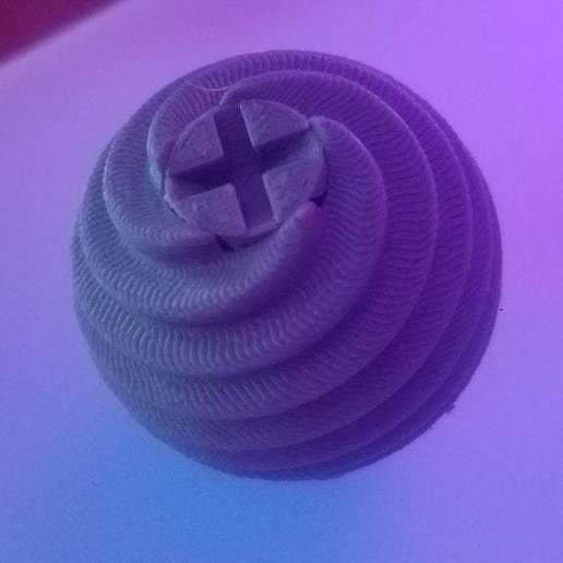 screwball art 3D print model - Mito3D