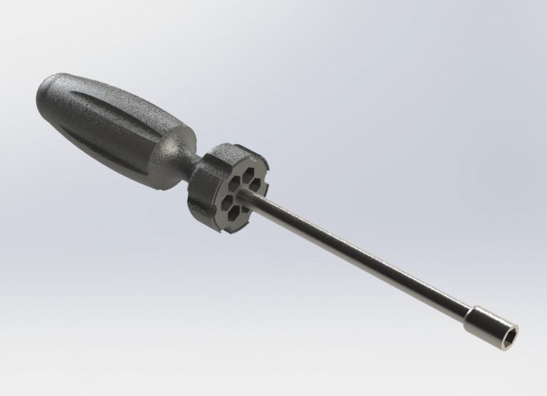 destornillador tornillo conductor industrial público Unión sólido trabajos 3D print model - Mito3D