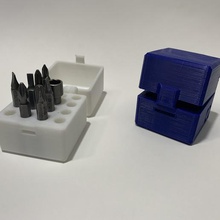 screwdriver bit box print place print-in-place organize 3d print model - Mito3D
