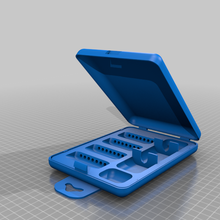 screwdriver box tool bits case bit holder toolbox holders boxes 3d print model - Mito3D