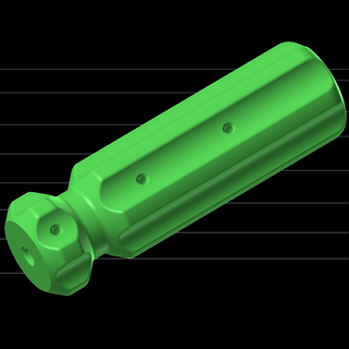 screwdriver handle key allen sleeve 3d print model - Mito3D
