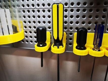 screwdriver holder keter pegboard tools 3d print model - Mito3D