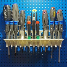 chave de fenda titular pegboard montado na parede ferramenta ferramentas manuais peg board suporte chaves 3d print model - Mito3D