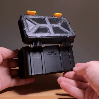 vidasız mega sağlam Kutu derin temel kutuları durum kılıf olmadan vidalamak hava geçirmez araç kutusu araçlar Kulp destek 3d print model - Mito3D