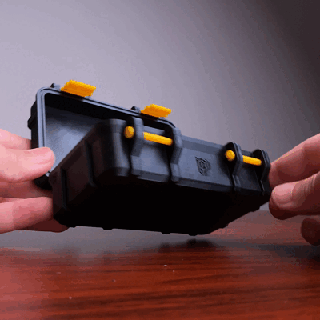 vidasız mega sağlam Kutu kutuları durum kılıf olmadan vidalamak hava geçirmez araç kutusu araçlar Kulp destek 3d print model - Mito3D