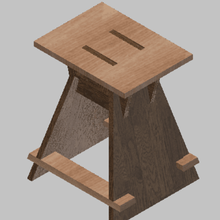 screwless stool flashforgecults 3d print model - Mito3D