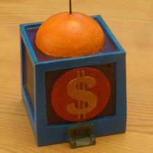 scrooge chest - binmoney architecture picsou trunk bin money 3d print model - Mito3D