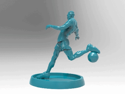 scudetto napoli statua vincitore osimhen scudettonapoli forzanapoli maradona calcionapoli 3scudetto victorosimhen 3d print model - Mito3D