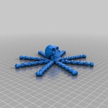 scull octopus game toy 3d print model - Mito3D