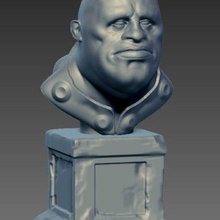scolpire il busto del personaggio art creatura figurine cinema fantasia eroica 3d print model - Mito3D
