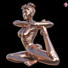 esculpir ioga pose eka pada rajá Kapotasana modificado sereia decoração casa arte presente x9s x9st0y mulher senhora menina miniatura estatueta instalação dança 3d print model - Mito3D