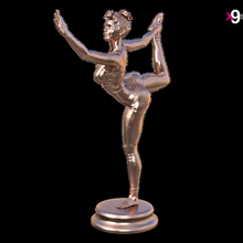 esculpir ioga pose senhor dança natarajasana decoração casa arte presente x9s x9st0y mulher senhora menina miniatura estatueta instalação Academia fêmea 3d print model - Mito3D