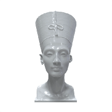 esculpido egípcio rainha caneta suporte 3d print model - Mito3D