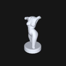 scultorea del busto art donna la scultura nudo il trofeo scansione scala caldo moglie corpus seno interrompere armatura bush 3d print model - Mito3D