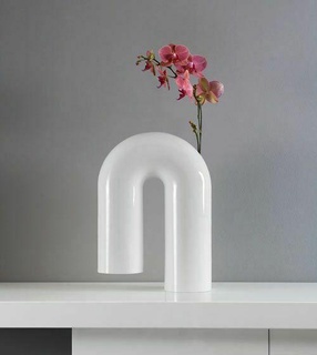 sculptural vase flower pot garden balcony decoration design planter office desktop hobby bridge 3d print model - Mito3D