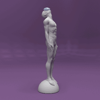 scultura contemporaneo arte pioggia 3d print model - Mito3D