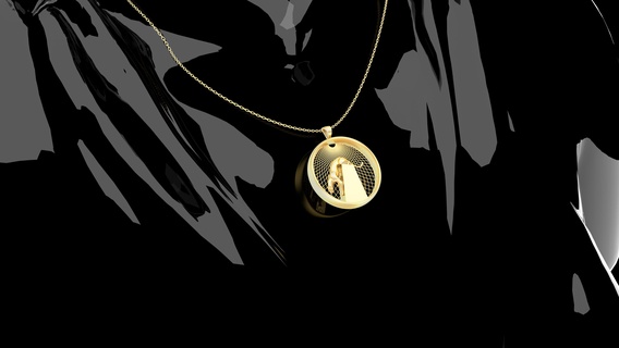 sculpture cougar pendant jewelry gold 3d print model tiger printable jewel animal 3dprint small cute 3d print model - Mito3D
