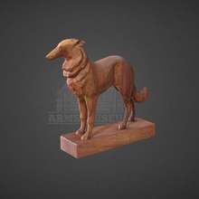 sculpture dog art figure carving arms museum tula 3d print model - Mito3D