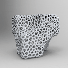 scultura intento voronoi arte cubo design decorazione casa parametrico 3d print model - Mito3D