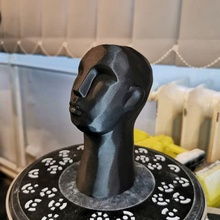 escultura cabeza decoración 3d print model - Mito3D
