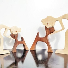 sculpture love boy dog v1 stl+svg 3d print model - Mito3D