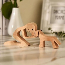 escultura amor hombre perro v5 hombres animal mascota perrito hogar casa regalo deco día 3d print model - Mito3D