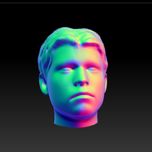 scultura uomo 2 obj testa cuore viso fallimento 3d print model - Mito3D