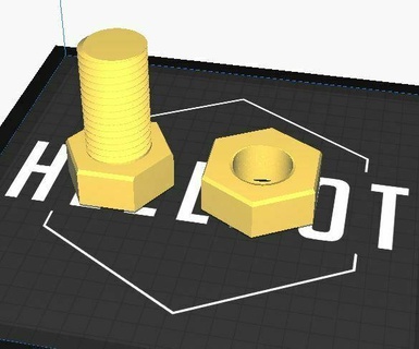 heykel vidalamak yapıcı mekanik cıvata Sanat 3d print model - Mito3D