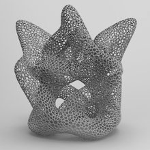 sculpture voronoi nœud art déco sculpter conception texture modèle paramétrique architecture 3d print model - Mito3D